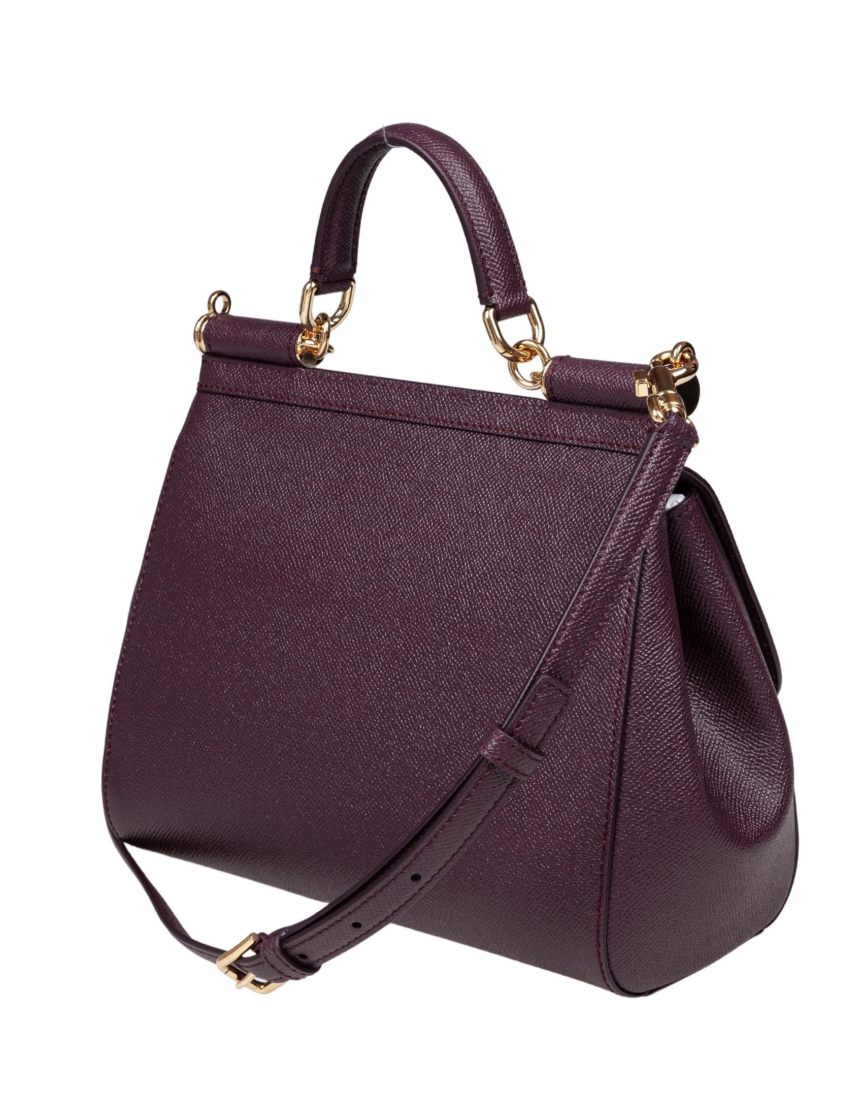 DOLCE & GABBANA Medium Sicily Handbag in Luxurious Dauphine Leather