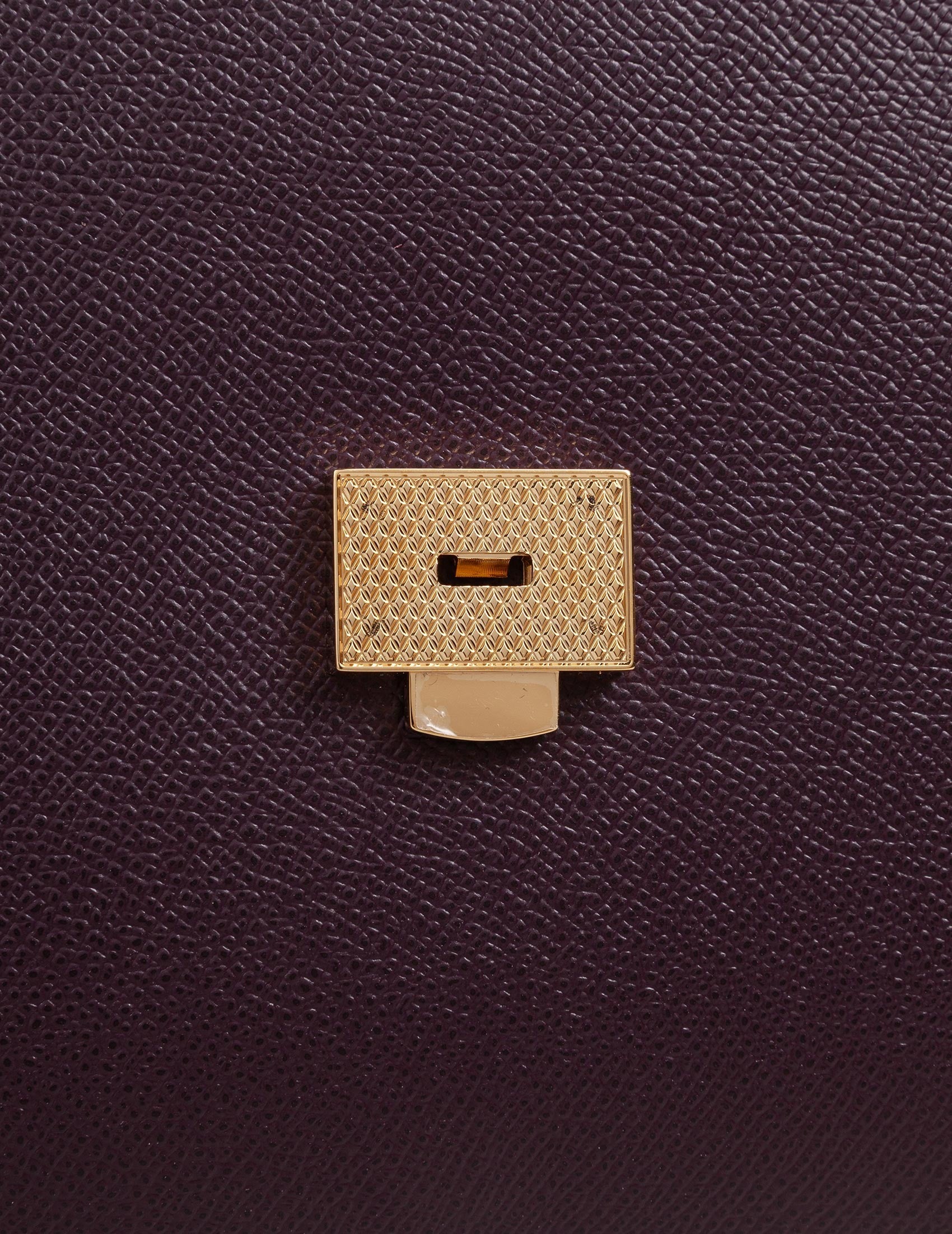 DOLCE & GABBANA Medium Sicily Handbag in Luxurious Dauphine Leather