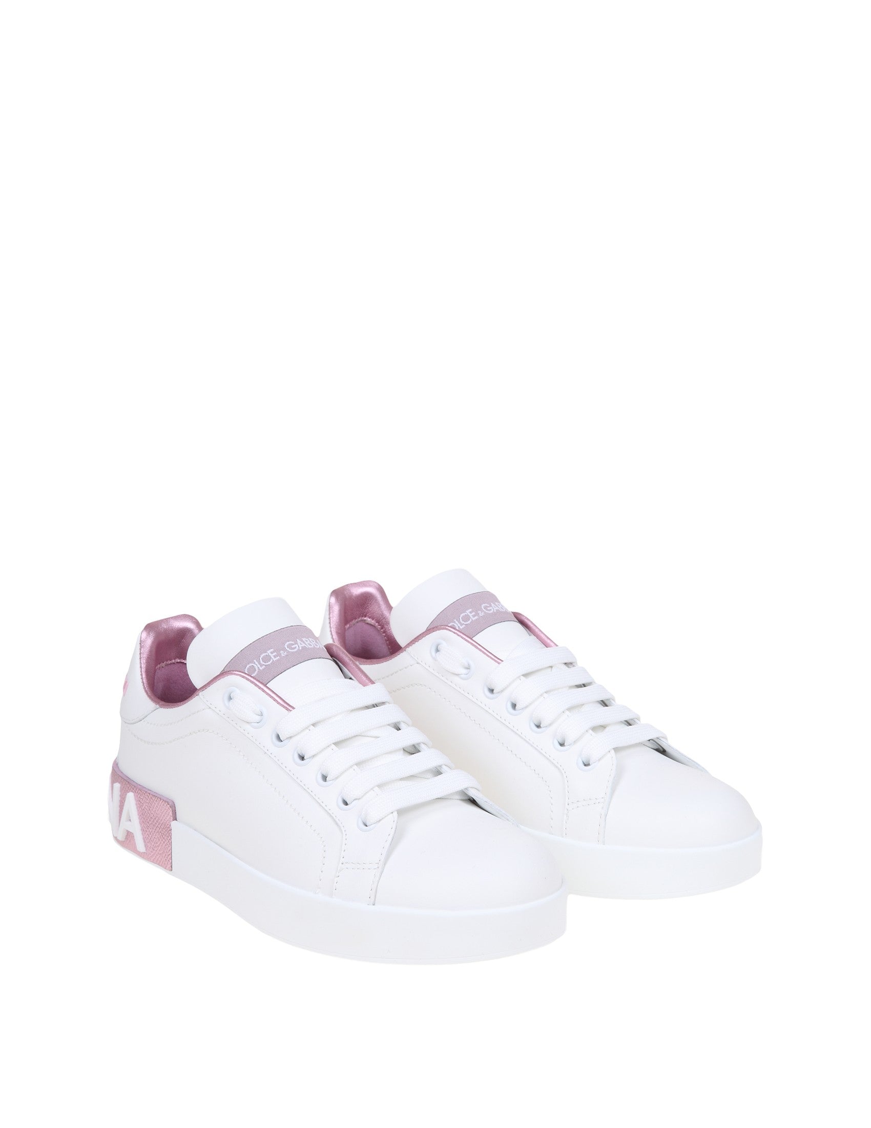 DOLCE & GABBANA Portofino Leather Sneaker for Women - Sizes Available