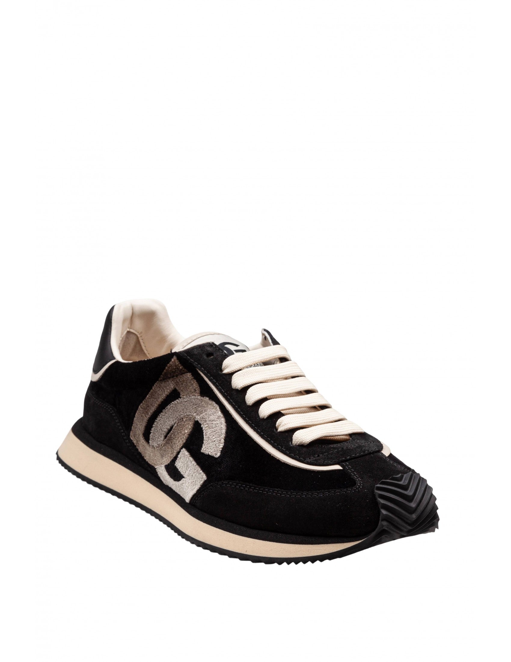 DOLCE & GABBANA Velvet and Suede Cushion Sneaker - Men's