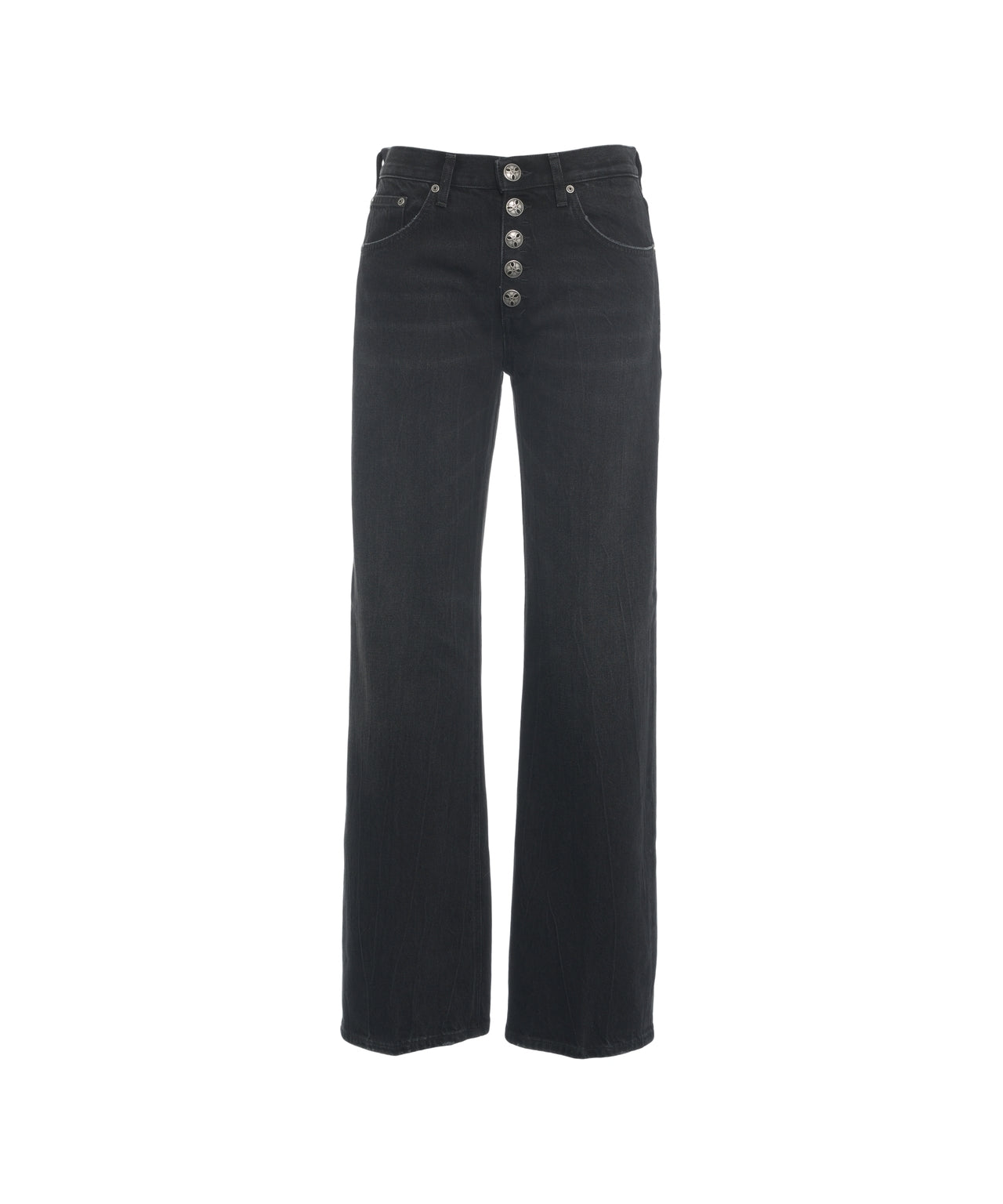 DONDUP Straight-Leg Jeans with Distinctive Button Closure