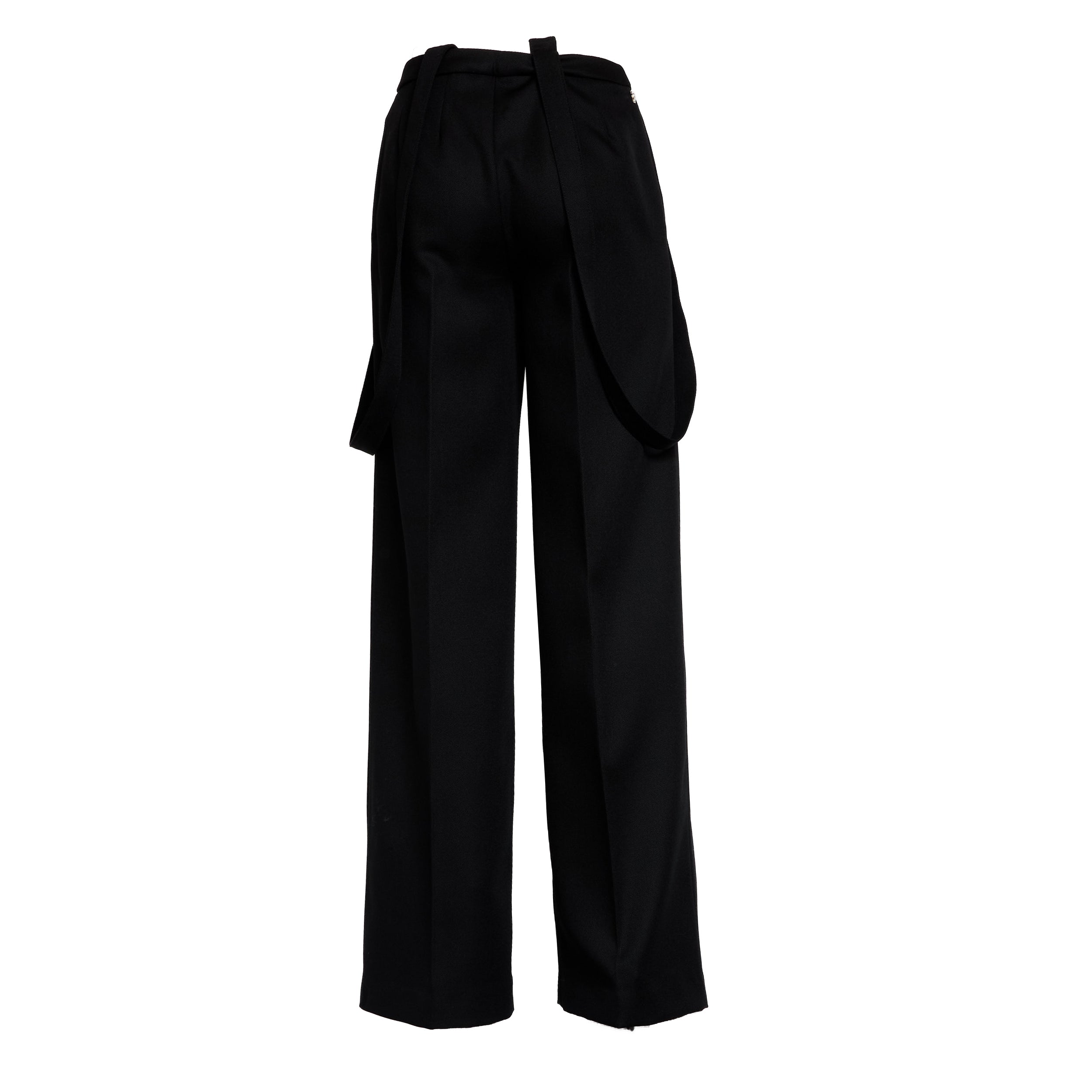 DONDUP Loose Fit Trousers with Straps and Buttons
