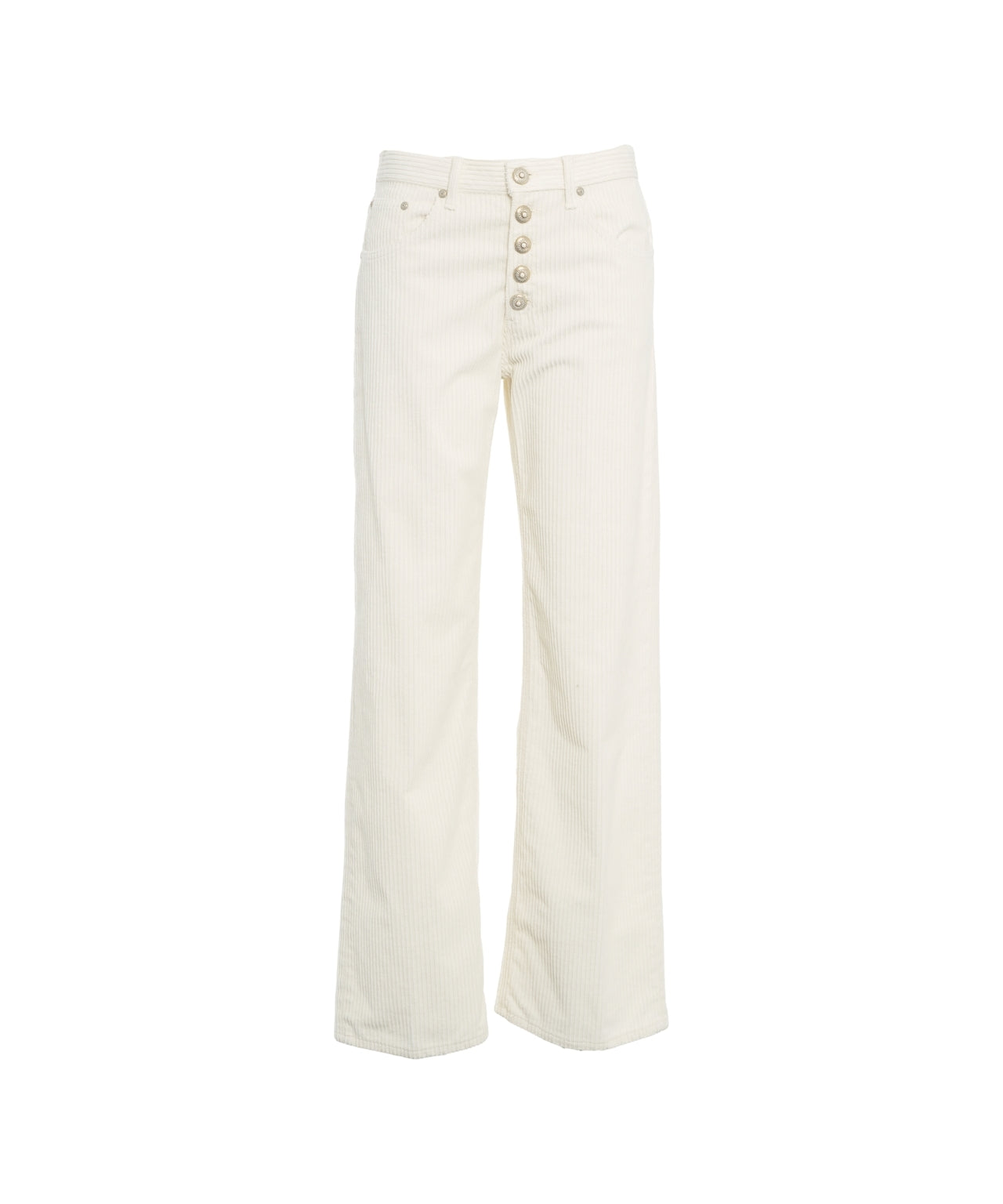 DONDUP Wide-Leg High Waist Corduroy Trousers