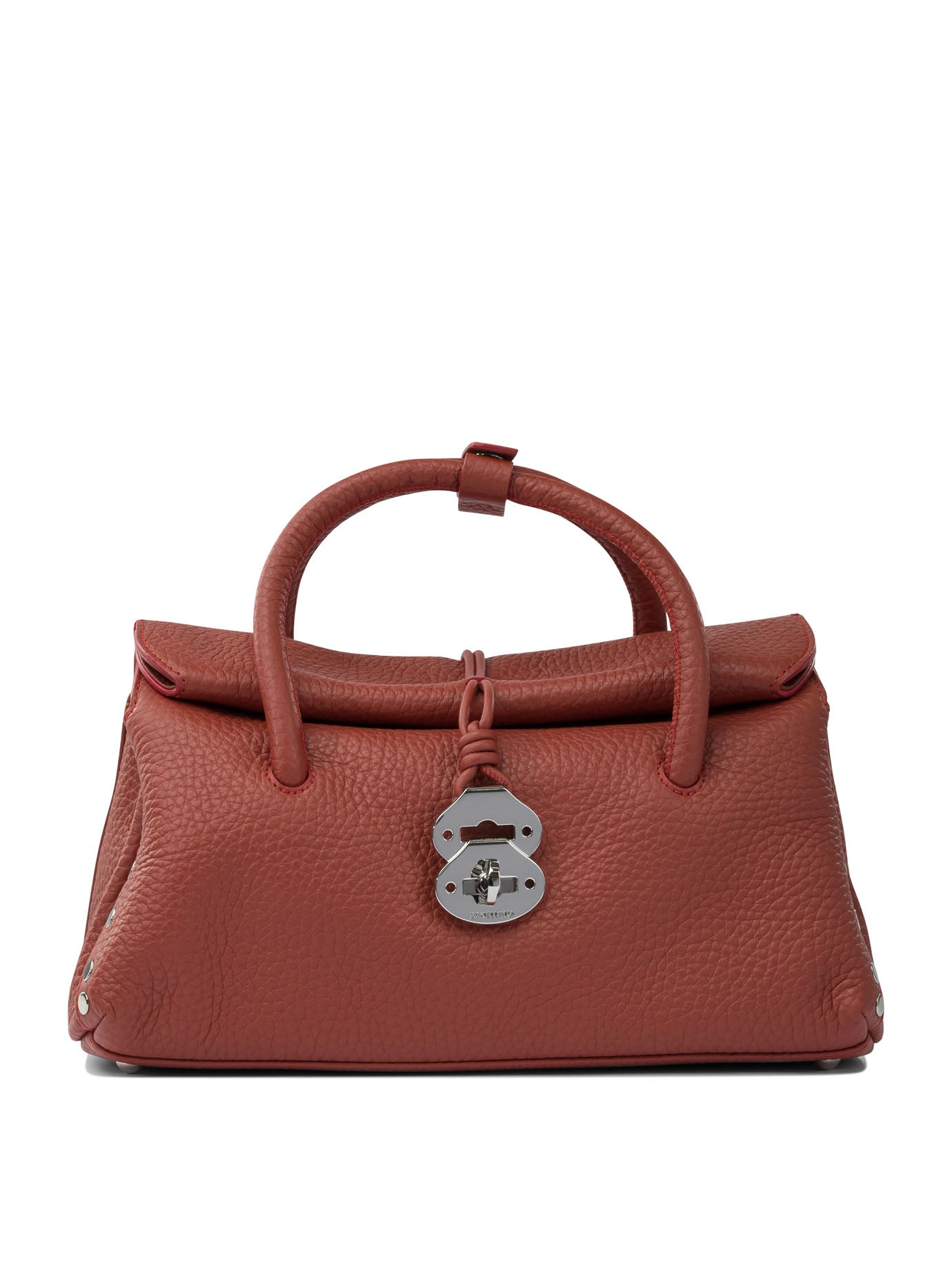 ZANELLATO Compact Handbag with Roll-Top Closure