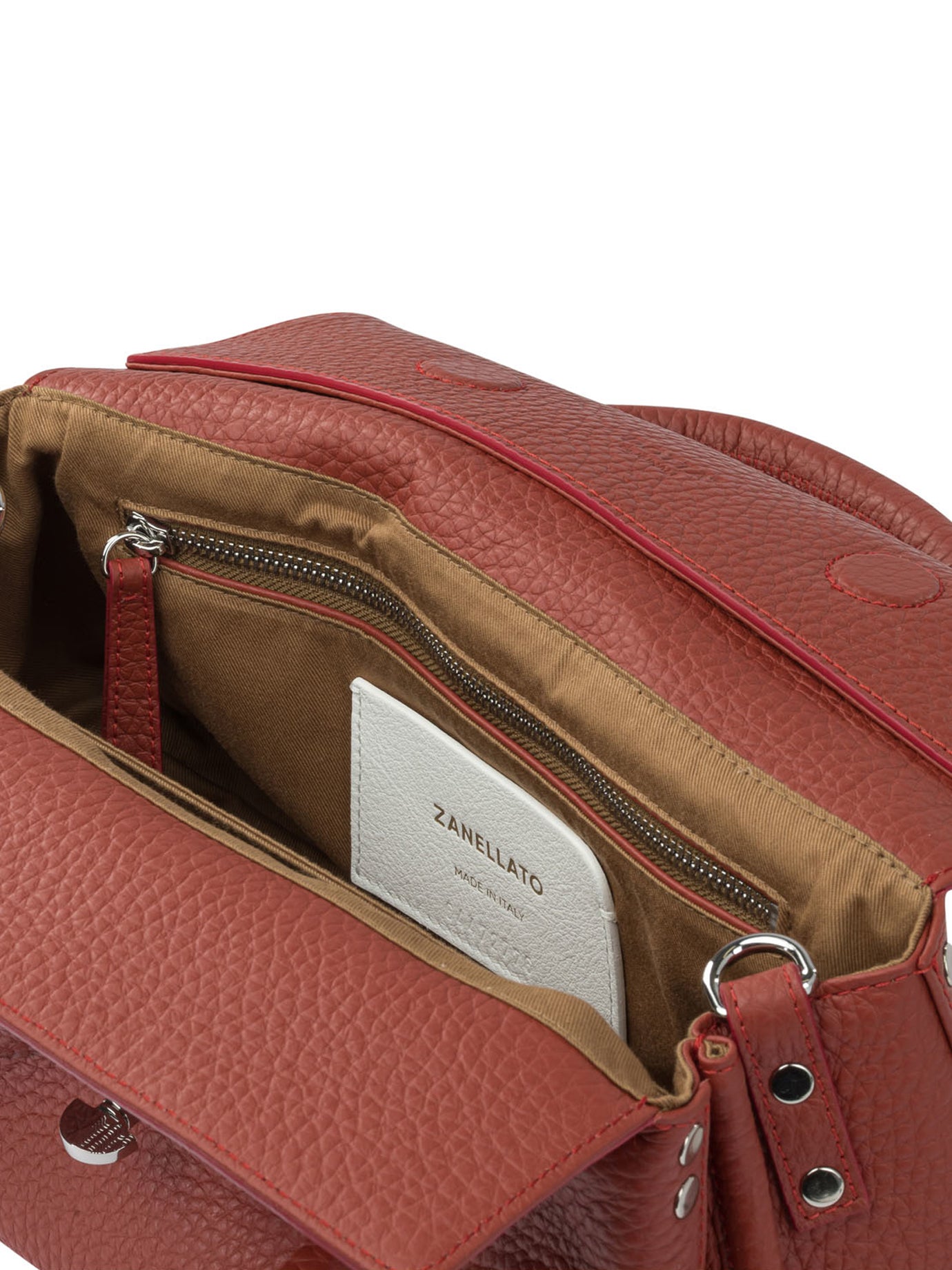 ZANELLATO Compact Handbag with Roll-Top Closure