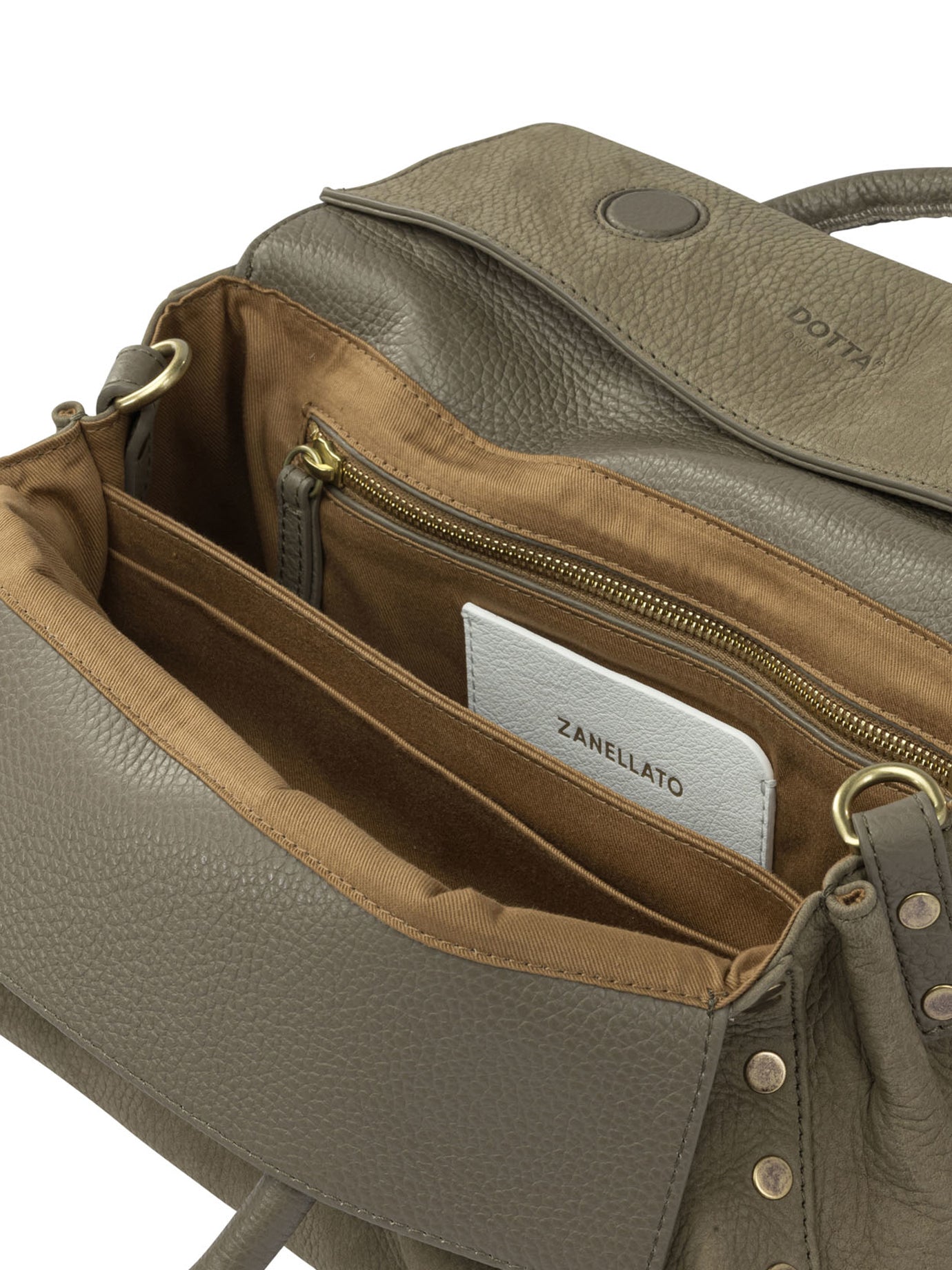 ZANELLATO Mini Structured Handbag with Adjustable Shoulder Strap