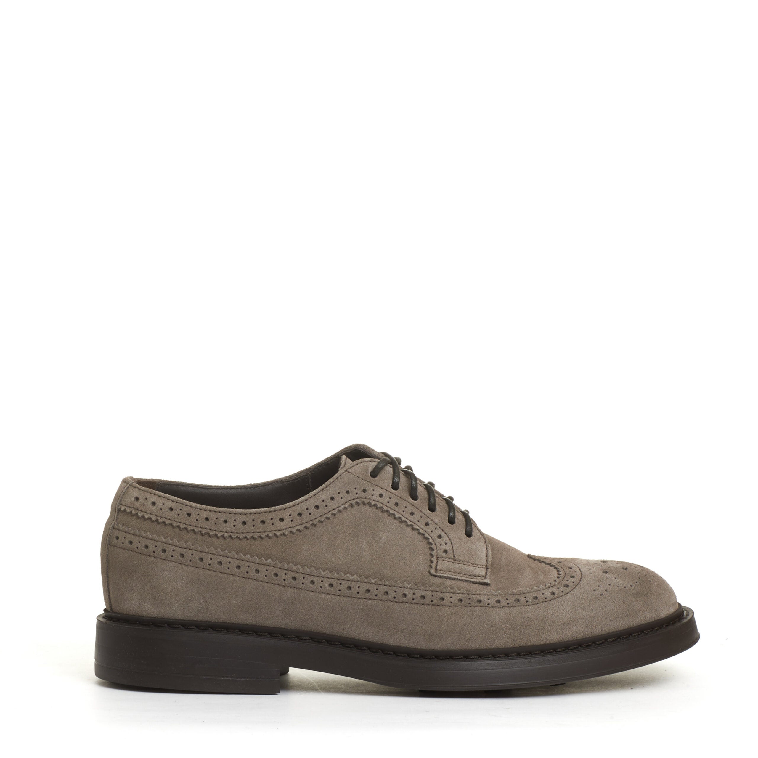 DOUCAL'S Laced Suede Derby Dress Shoes