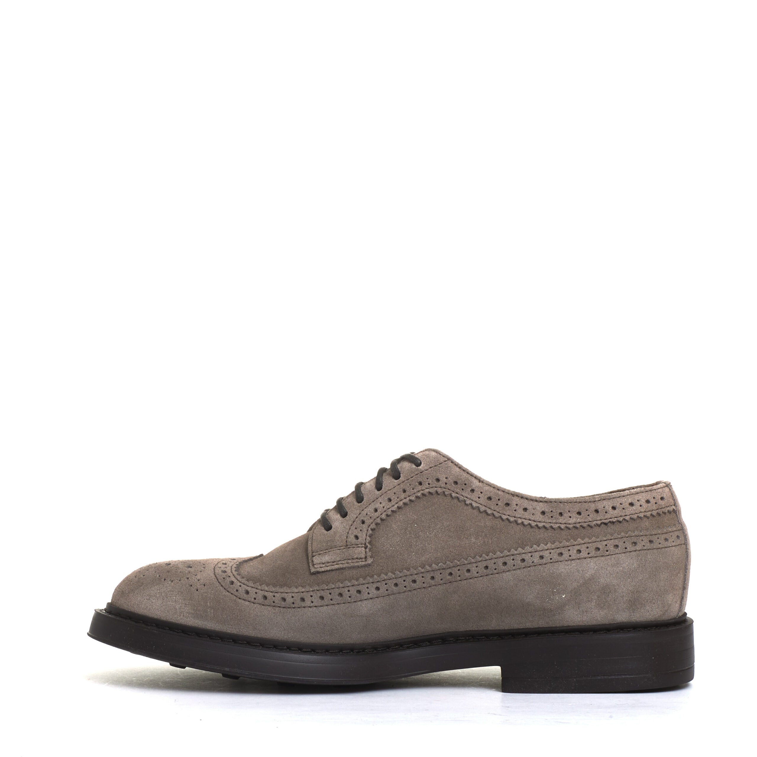 DOUCAL'S Laced Suede Derby Dress Shoes