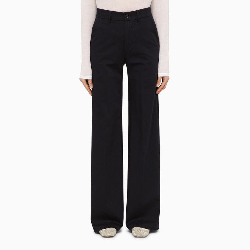 DEPARTMENT FIVE Wide Fit Cotton Trousers for Women - SS25
