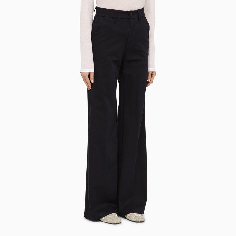DEPARTMENT FIVE Wide Fit Cotton Trousers for Women - SS25