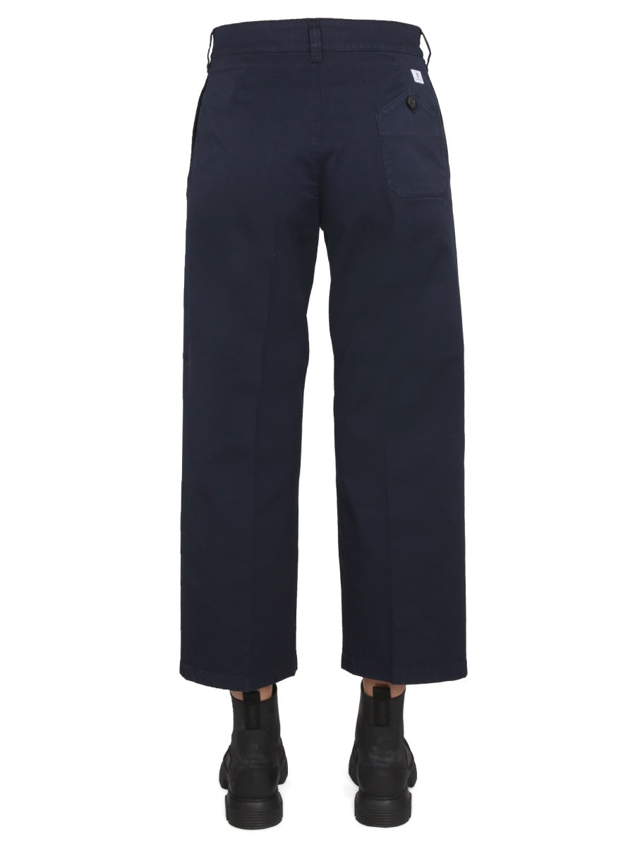 DEPARTMENT FIVE Classic Women's Cotton Pants with Concealed Closure