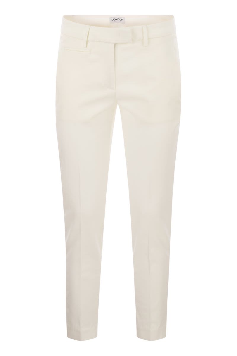 DONDUP Perfect Slim Fit Stretch Trousers - Ankle Length