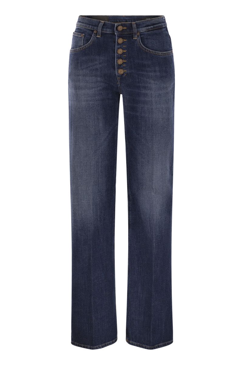 DONDUP Wide-Leg Stretch Denim Jeans