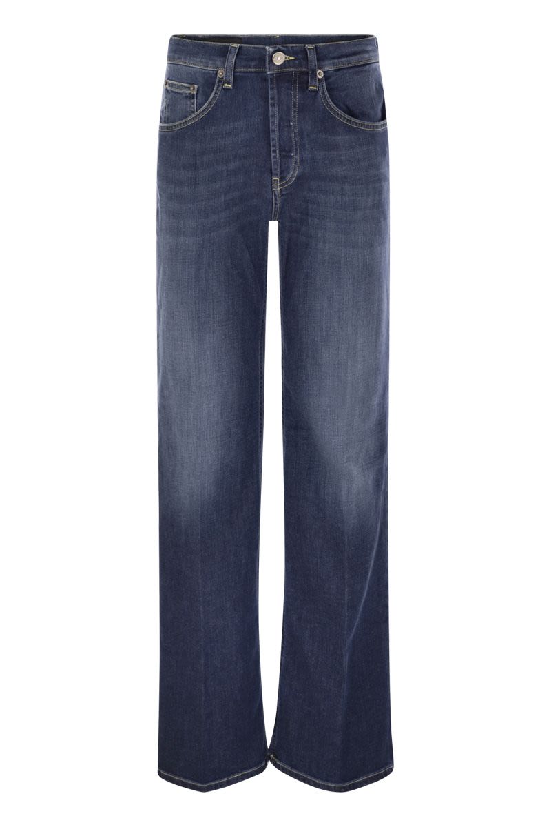 DONDUP WIDE-LEG Stretch Denim Jeans