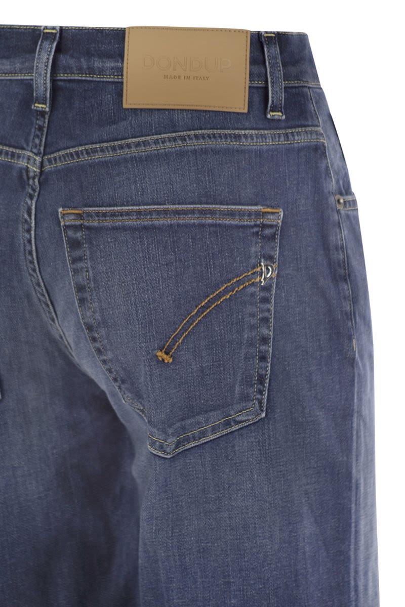 DONDUP WIDE-LEG Stretch Denim Jeans