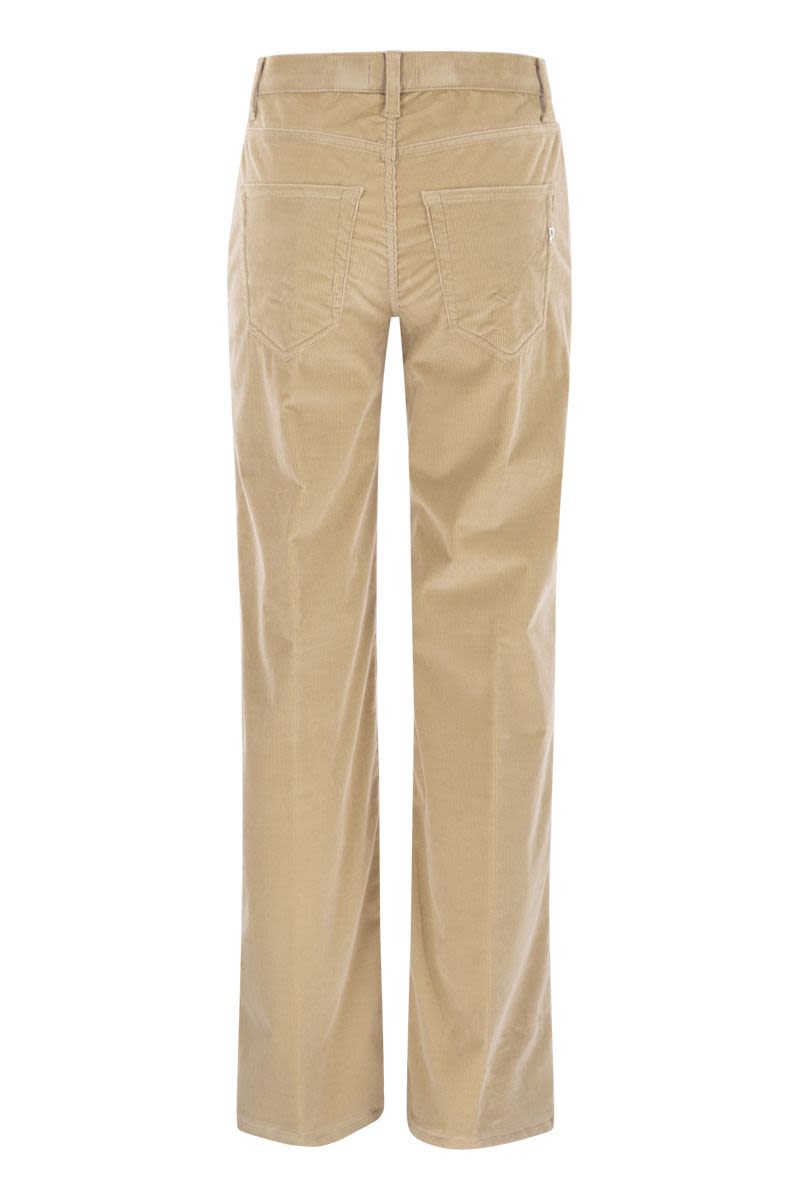 DONDUP Wide-Leg Corduroy Trousers - Low Rise