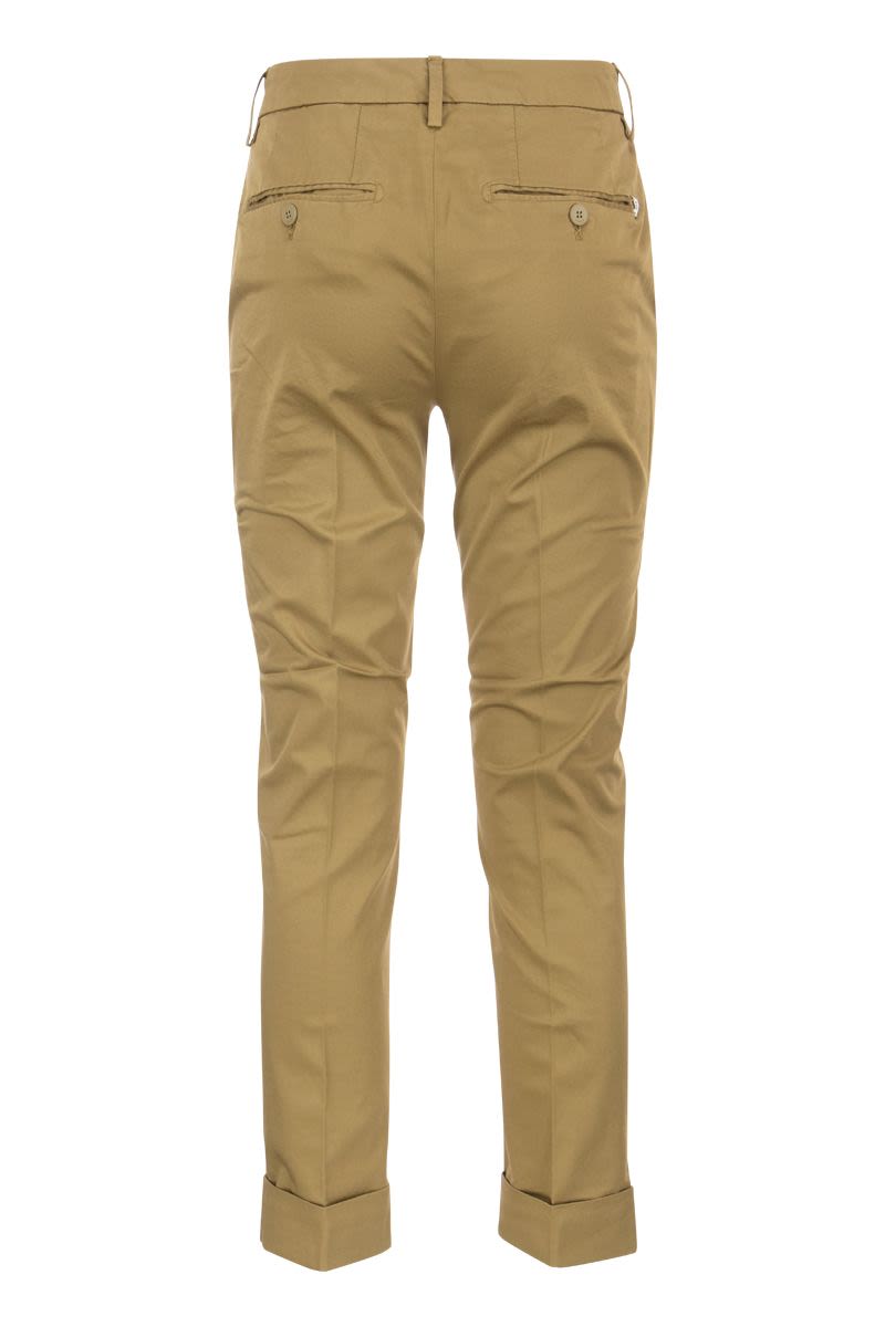 DONDUP Slim Cropped Chino Trousers for Women