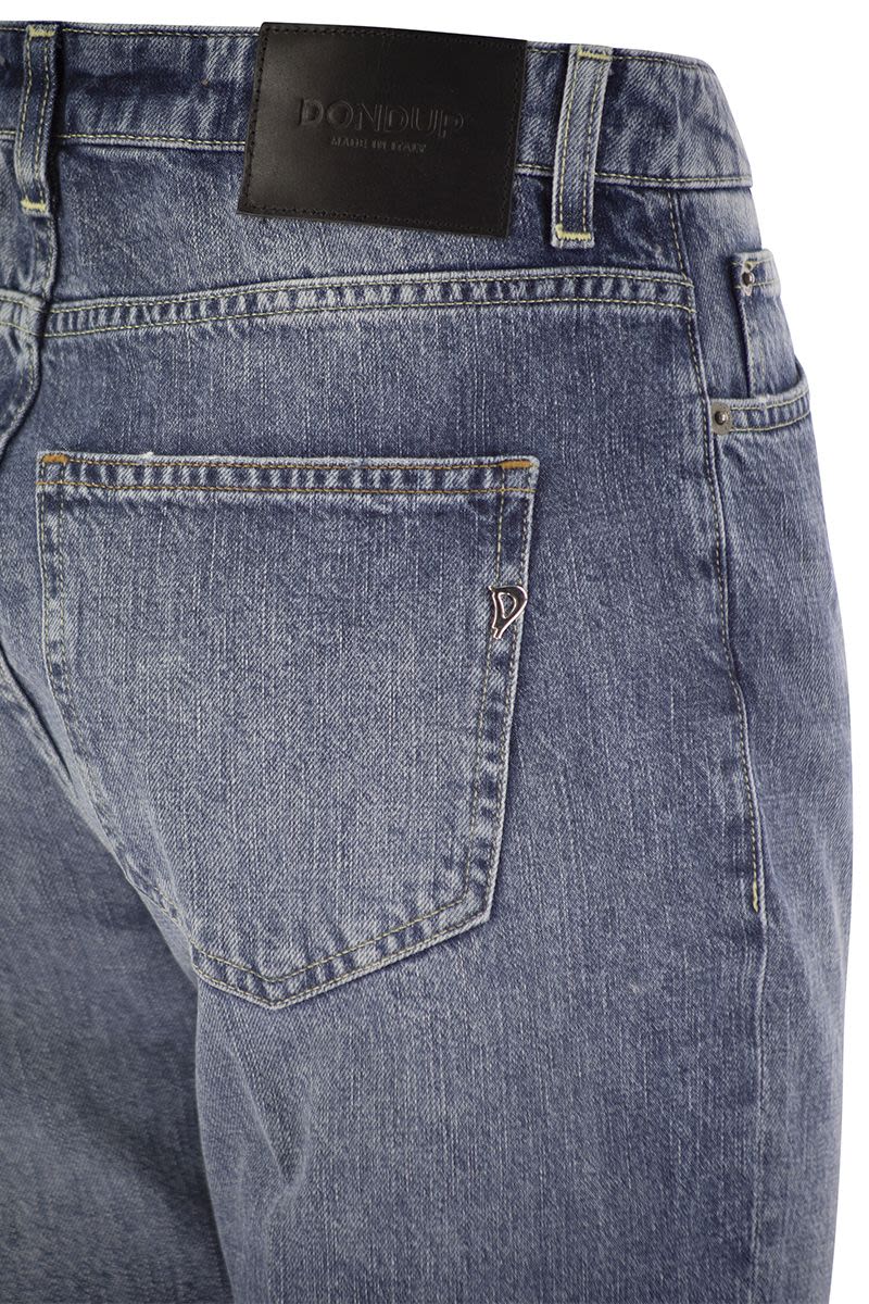 DONDUP Cindy High-Waist Regular Stretch Denim Jeans - Ankle Length