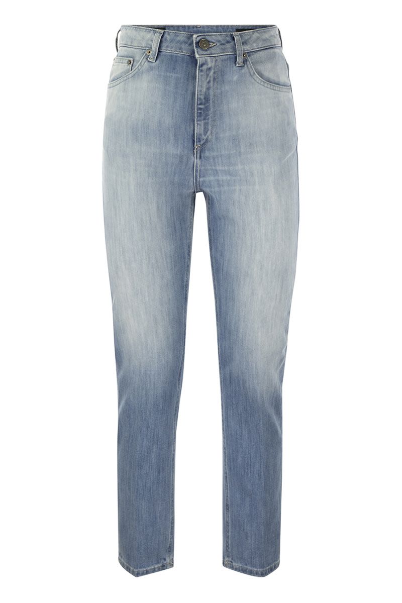 DONDUP Cindy High-Waisted Straight Leg Jeans