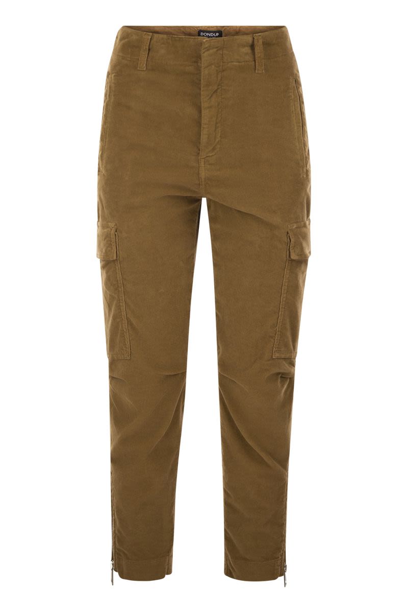 DONDUP Velvet Cargo Pants - Eve