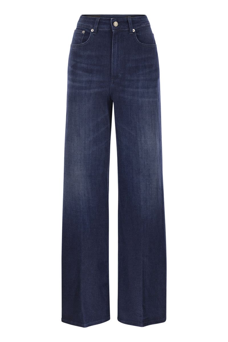 DONDUP Five-Pocket Wide-Leg Jeans - Regular Waist