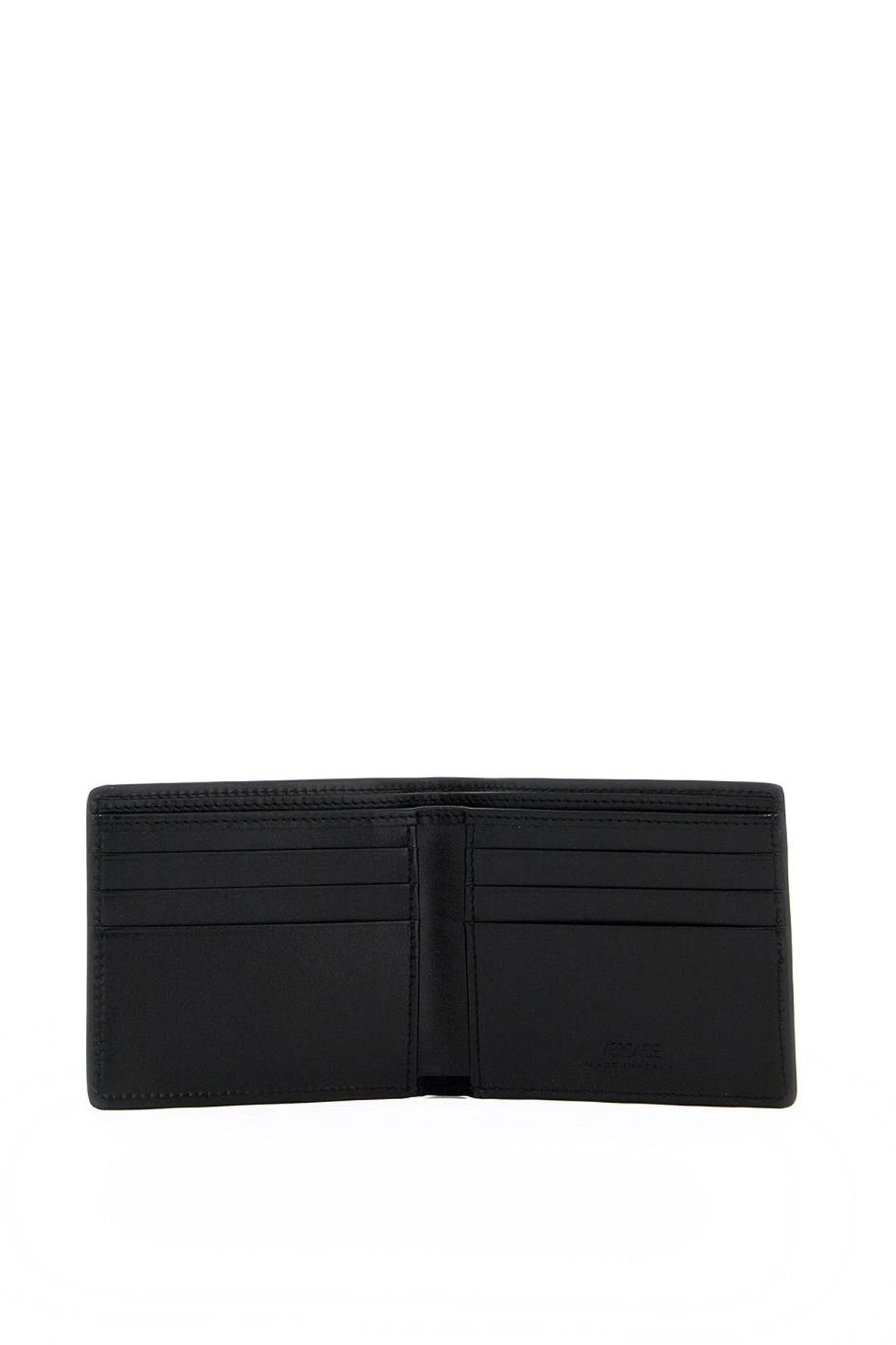 VERSACE Mini Bi-Fold Leather Wallet for Men