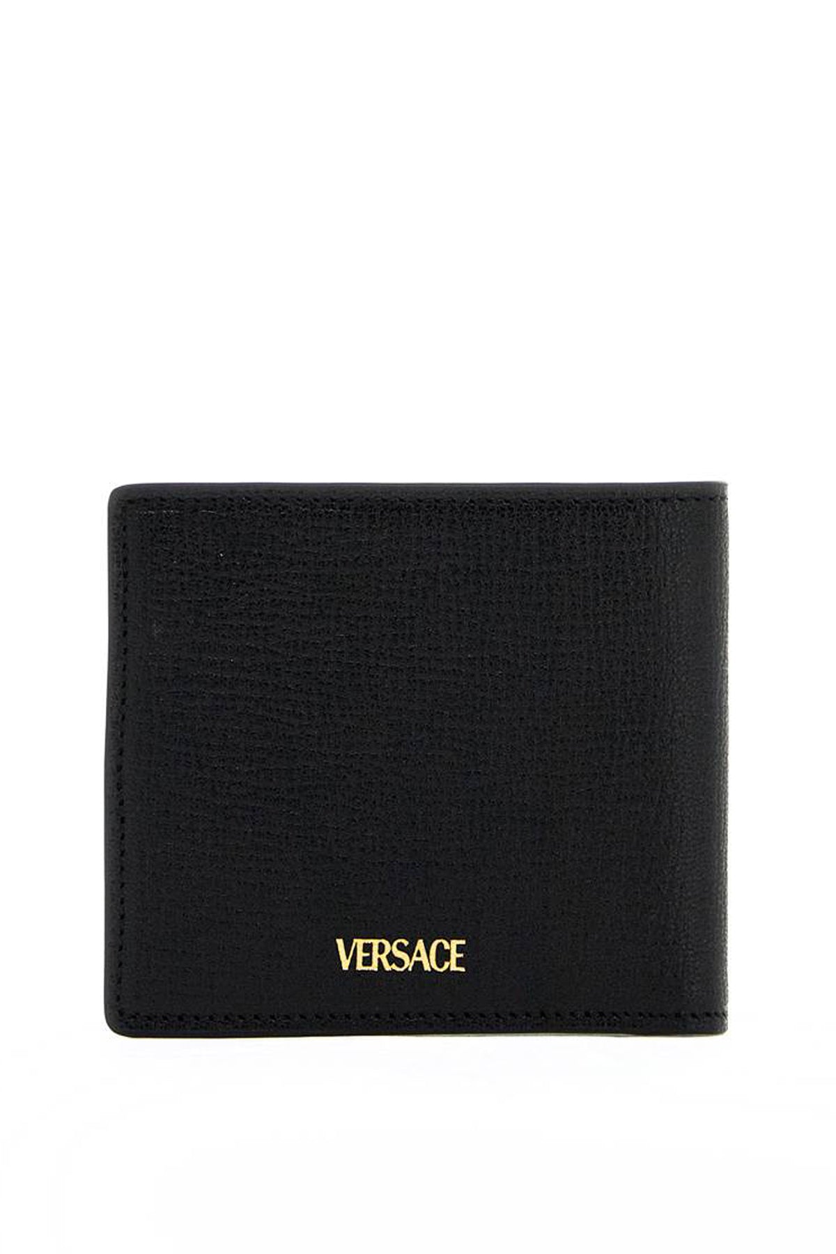 VERSACE Mini Bi-Fold Leather Wallet for Men