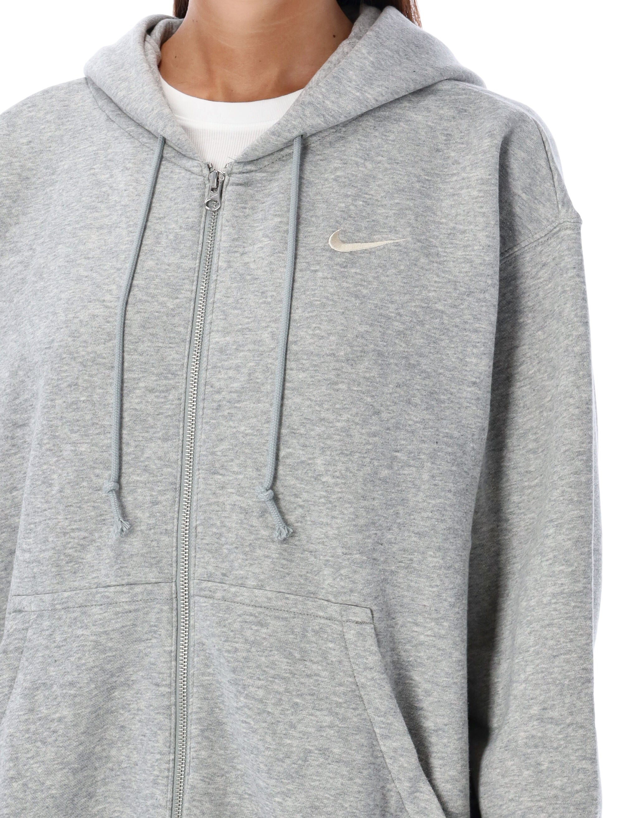 NIKE Oversized Zipped Hoodie - S