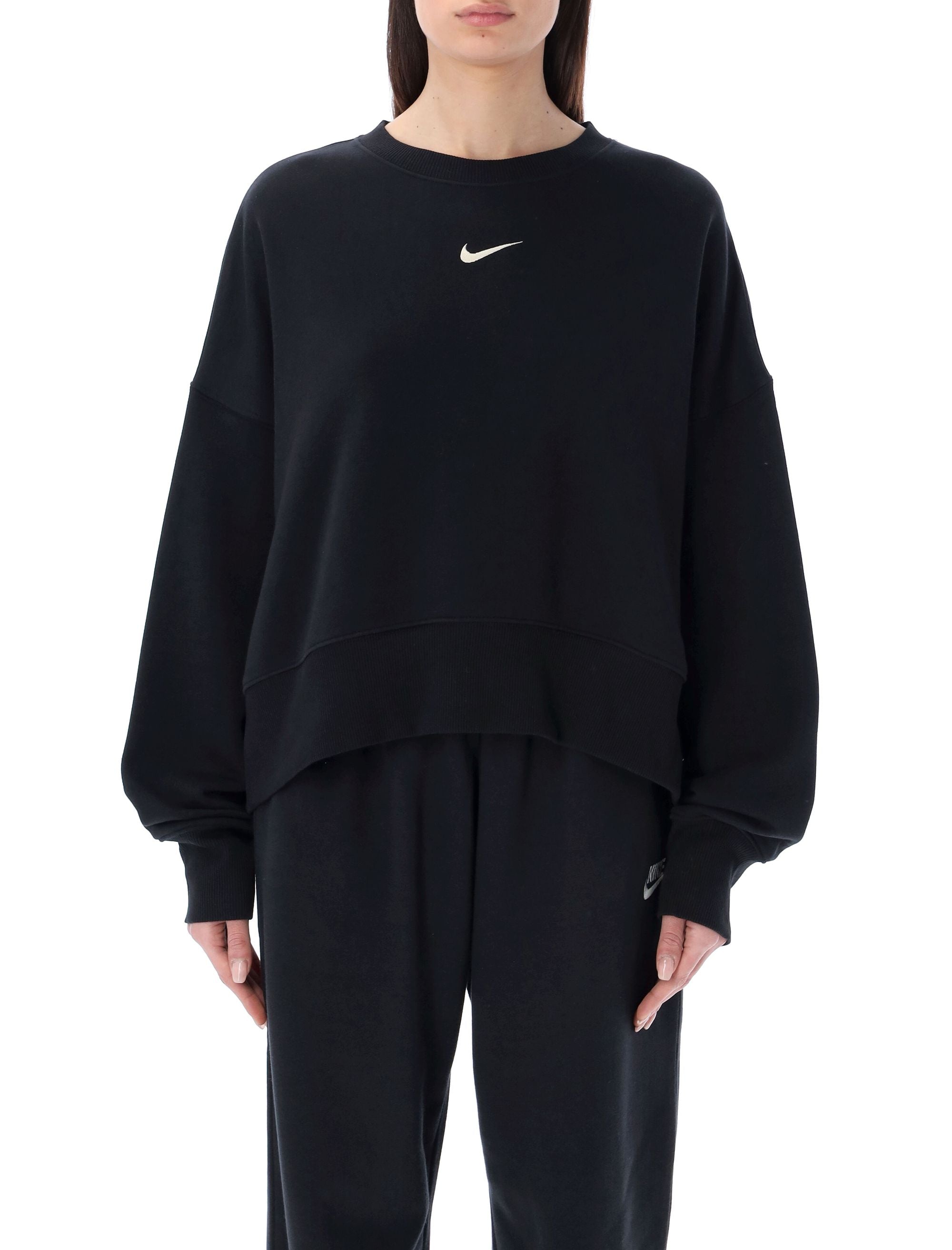 NIKE Oversized Crew-Neck Sweatshirt in Soft Fleece - Size S
