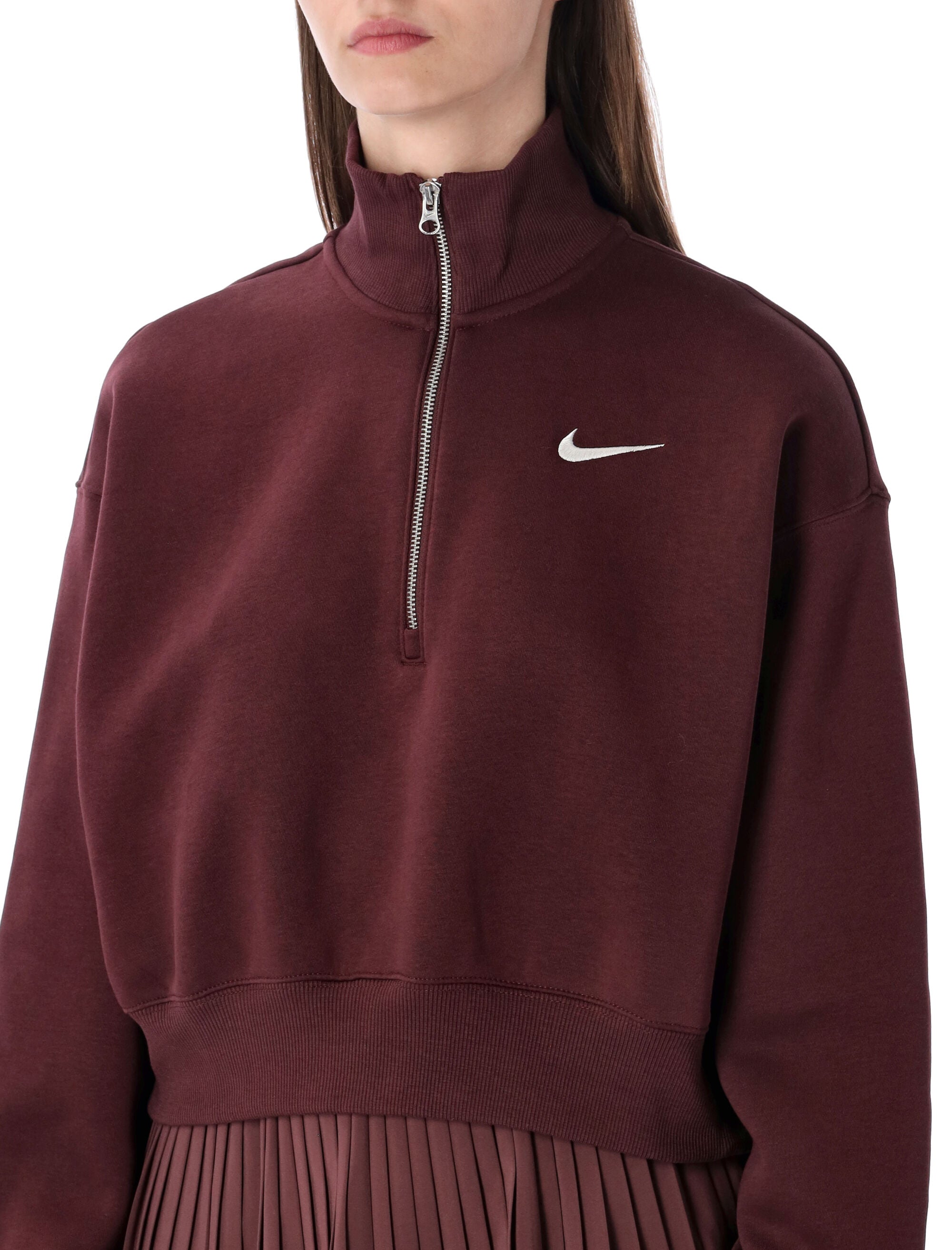 NIKE Half-Zip Crop Sweatshirt for Women