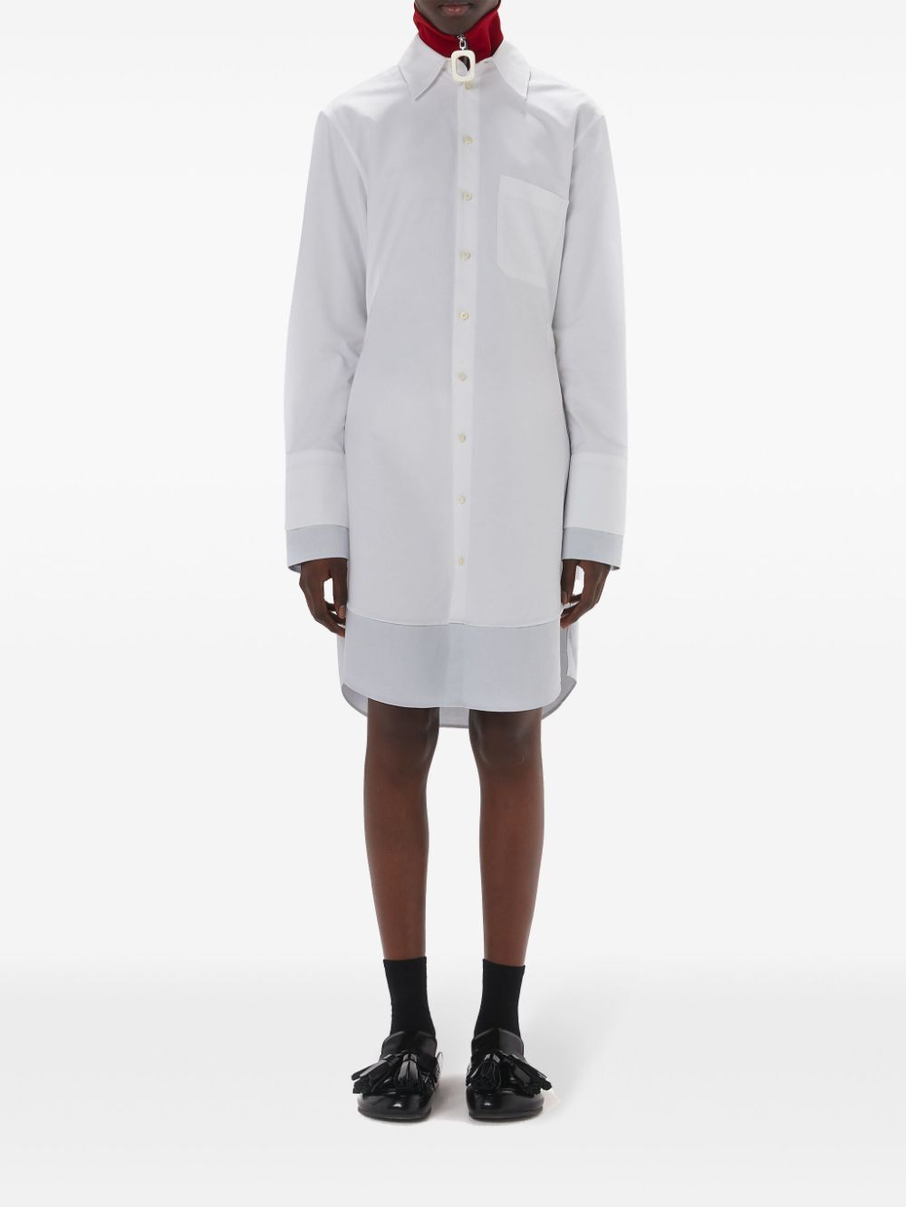 JW ANDERSON Long Sleeve Double Layer Dress