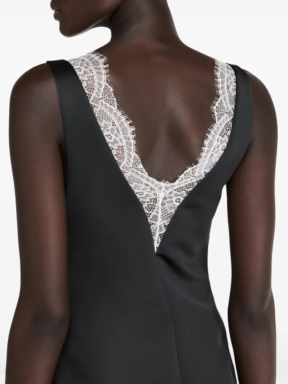 JW ANDERSON Draped Hem V Neck Mini Dress