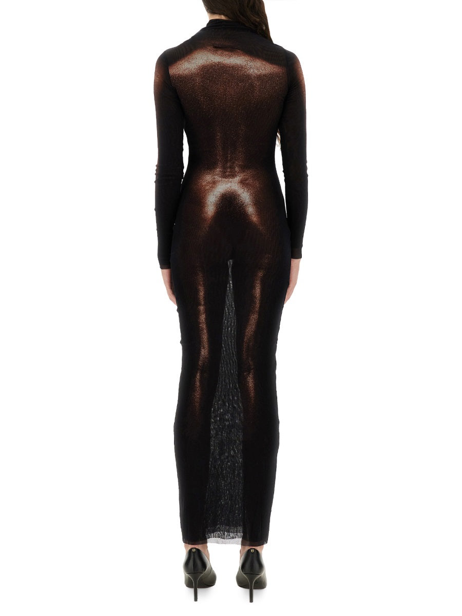JEAN PAUL GAULTIER Body Dust Print Mini Dress - Size S