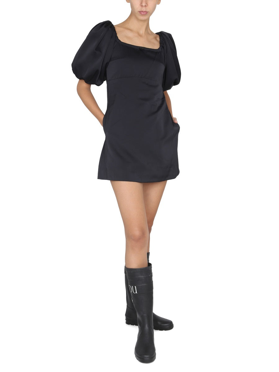 PATOU Chic Mini Dress with Balloon Sleeves