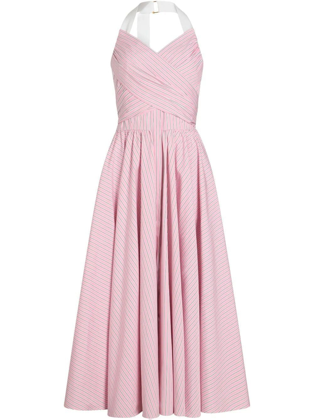 PATOU Organic Cotton Halterneck Maxi Dress