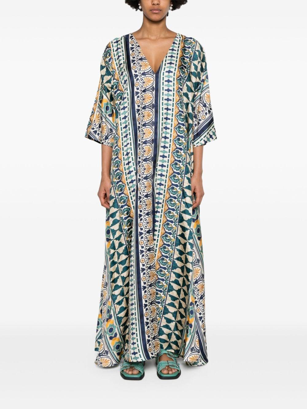 LA DOUBLE J Silk Muumuu Dress for Women