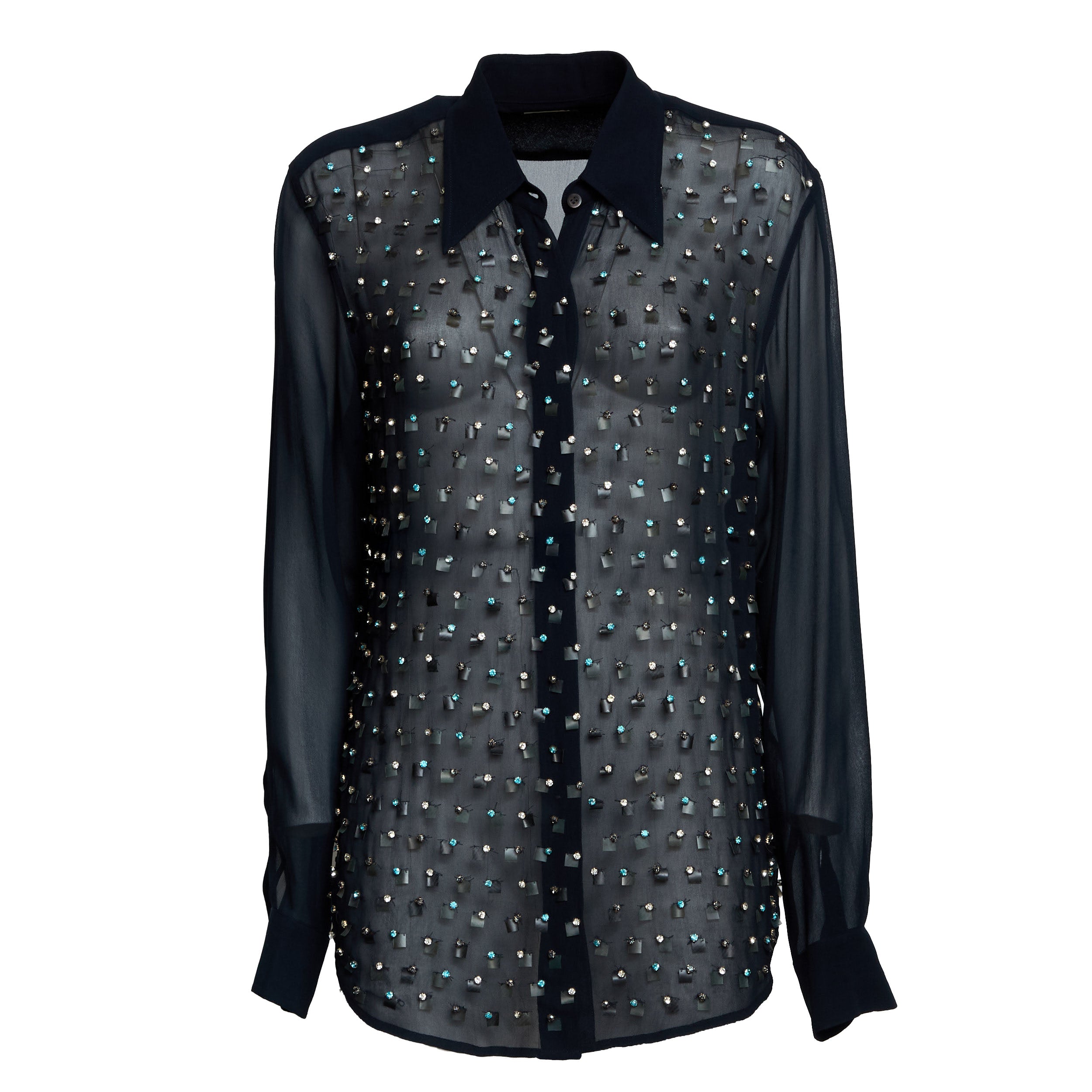 DRIES VAN NOTEN Chowy Embroidered Long Sleeve Shirt - Women’s Fashion