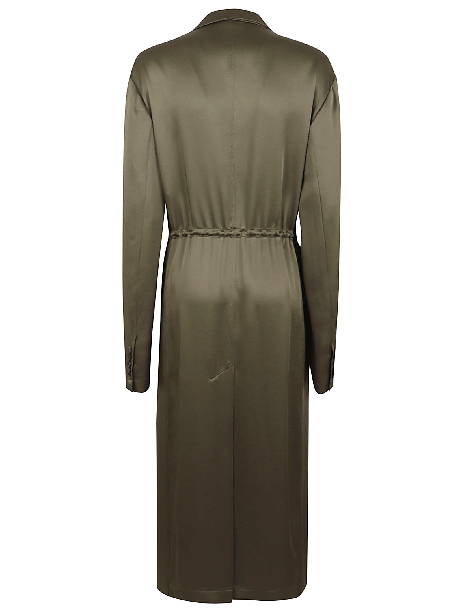 DRIES VAN NOTEN Military-Inspired Cape with Drawstring Waist