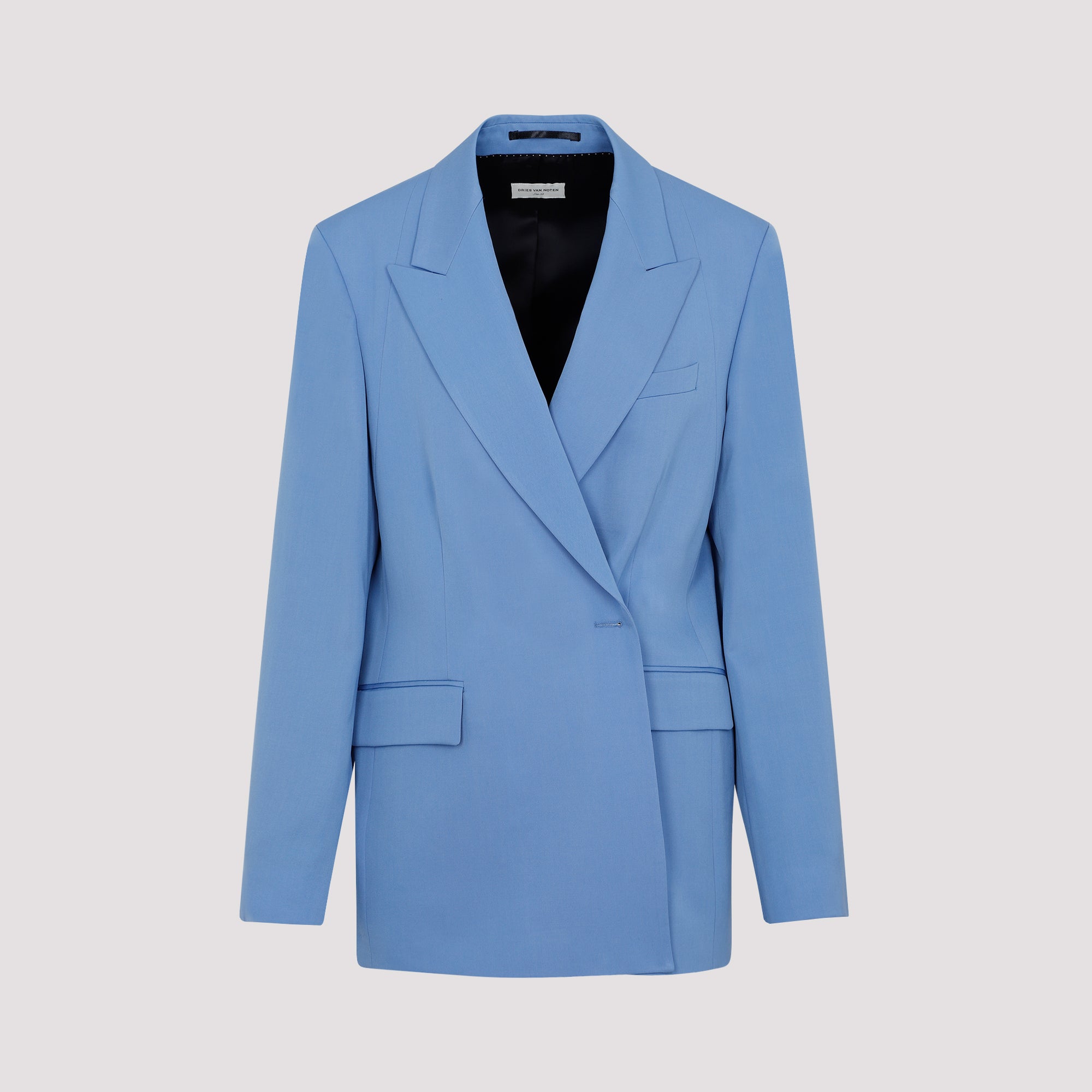 DRIES VAN NOTEN Double Breasted Virgin Wool Jacket for Women