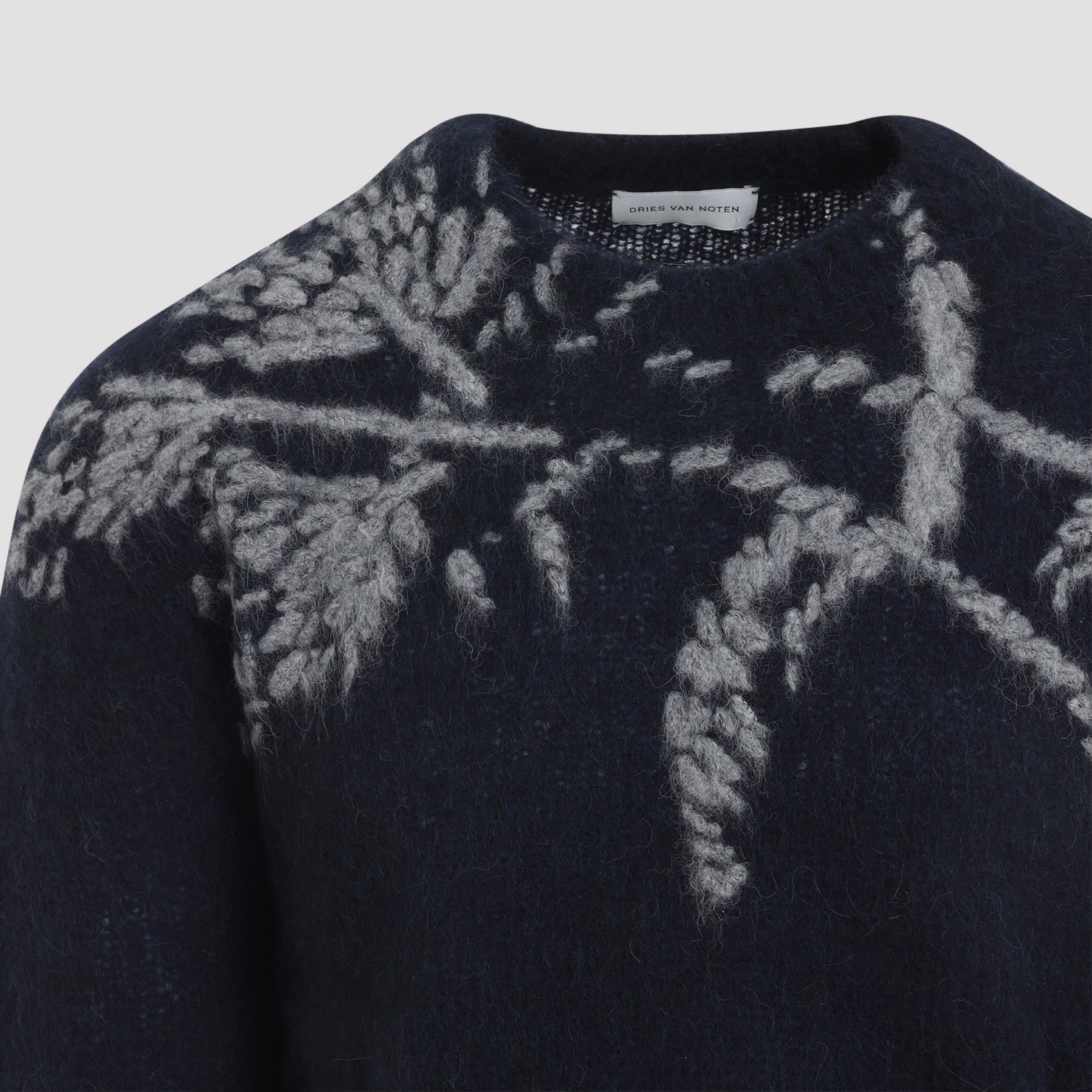 DRIES VAN NOTEN Luxurious Alpaca Blend Sweater for Men - FW25 Collection