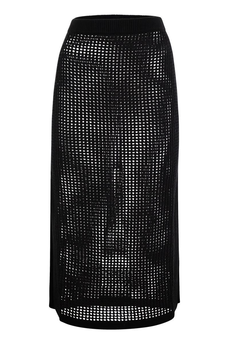 MC2 SAINT BARTH Crochet Midi Skirt