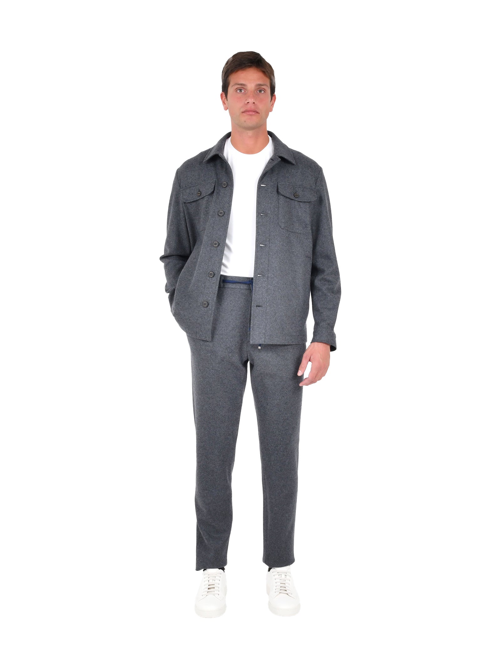 DRUMOHR Melange Overshirt for Men