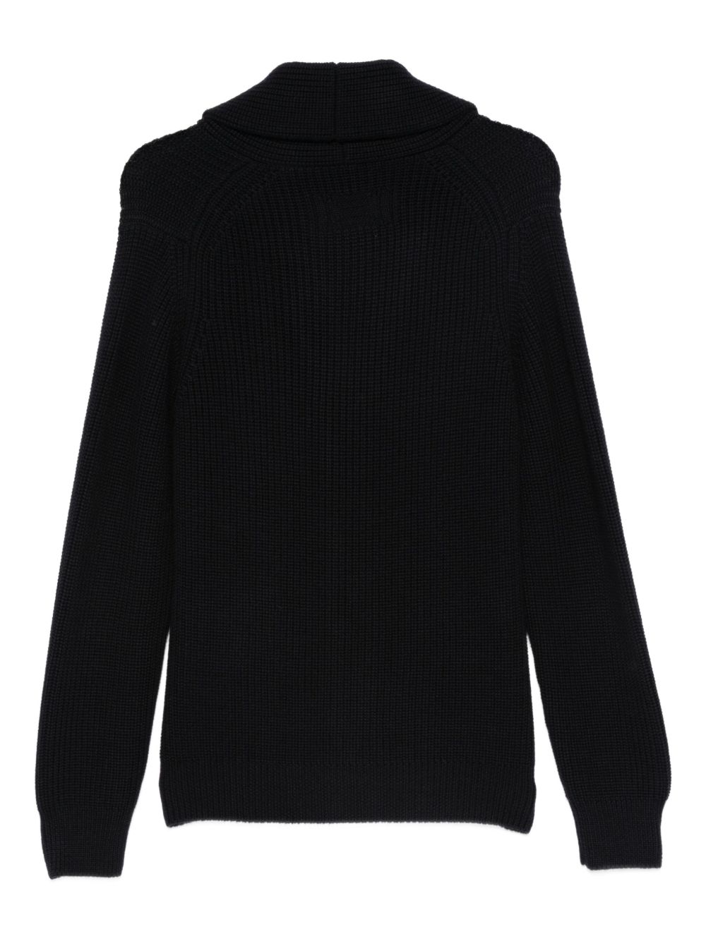 DRUMOHR Knit Cardigan with Scarf Collar for Men