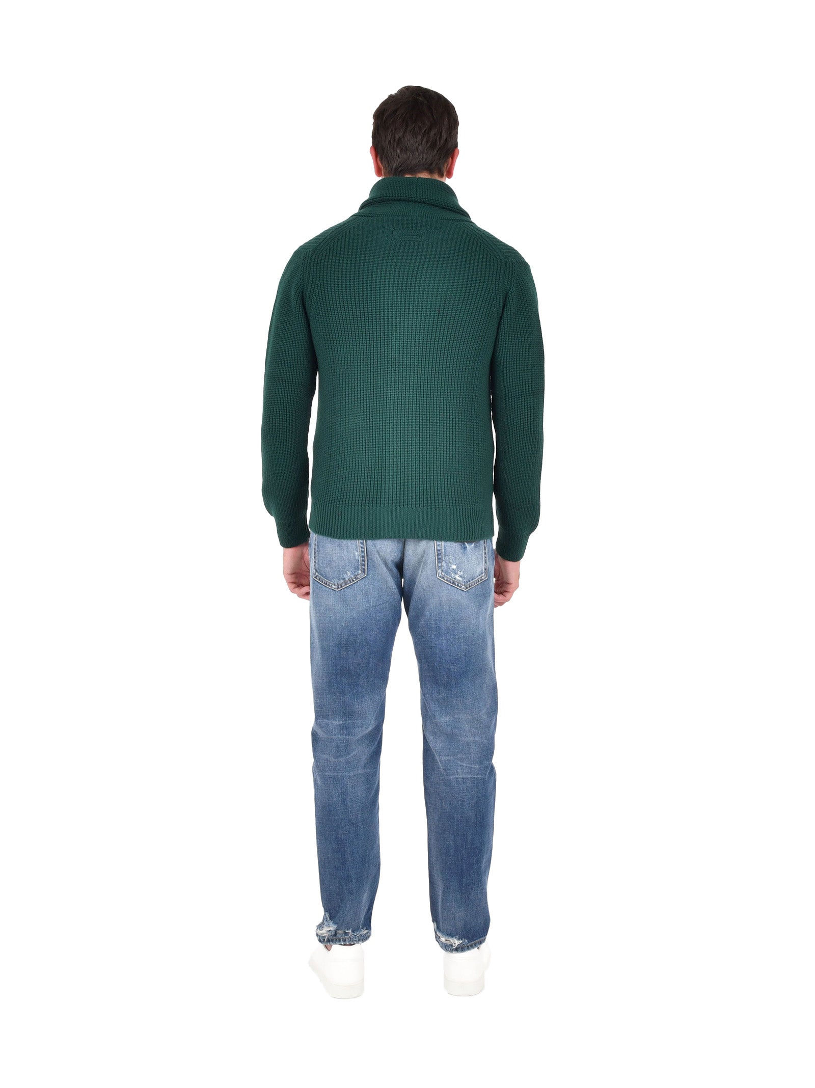 DRUMOHR Stylish Scarf Collar Cardigan for Men