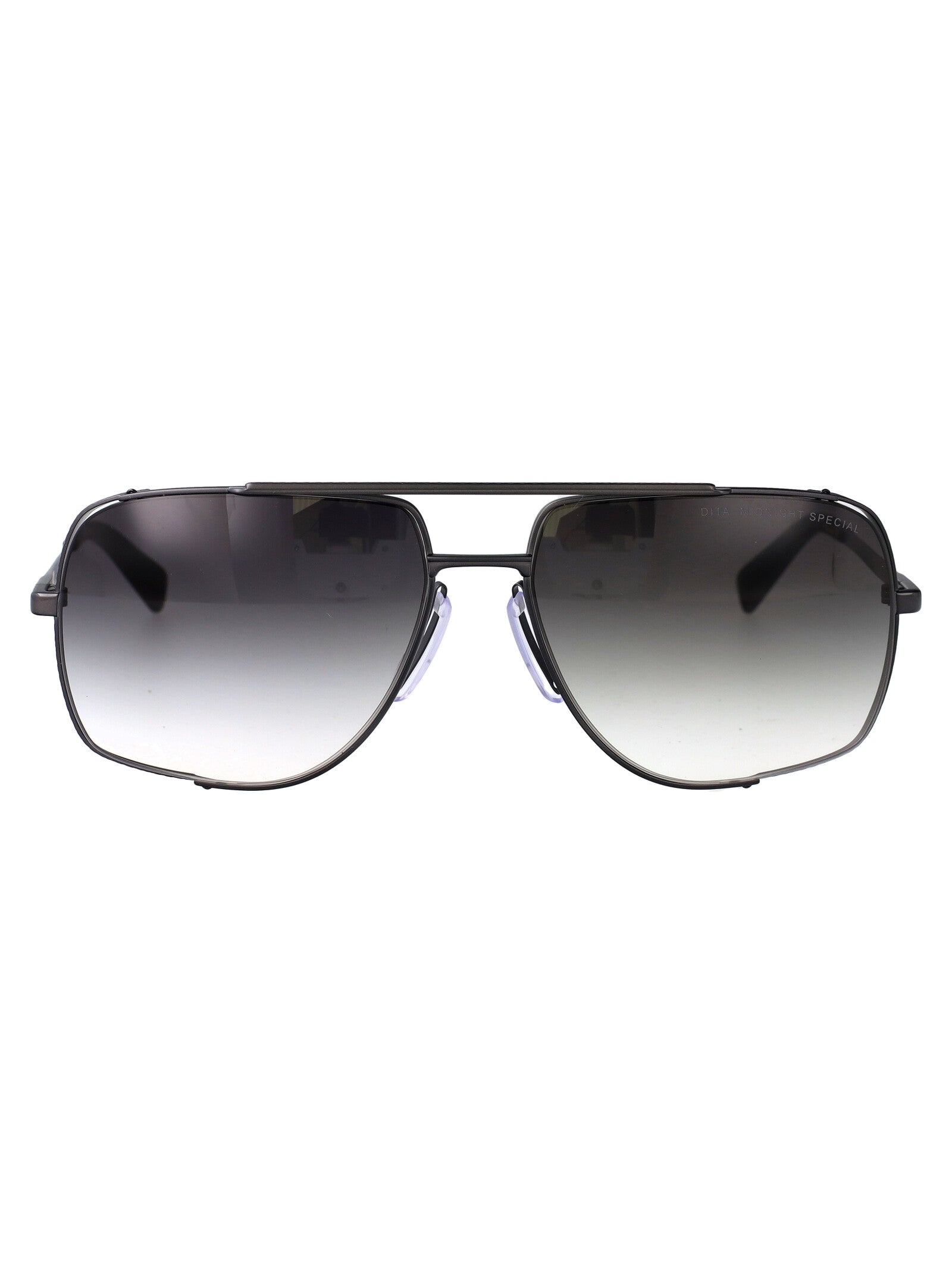 DITA EYEWEAR Iron Frame Gradient Oval Sunglasses