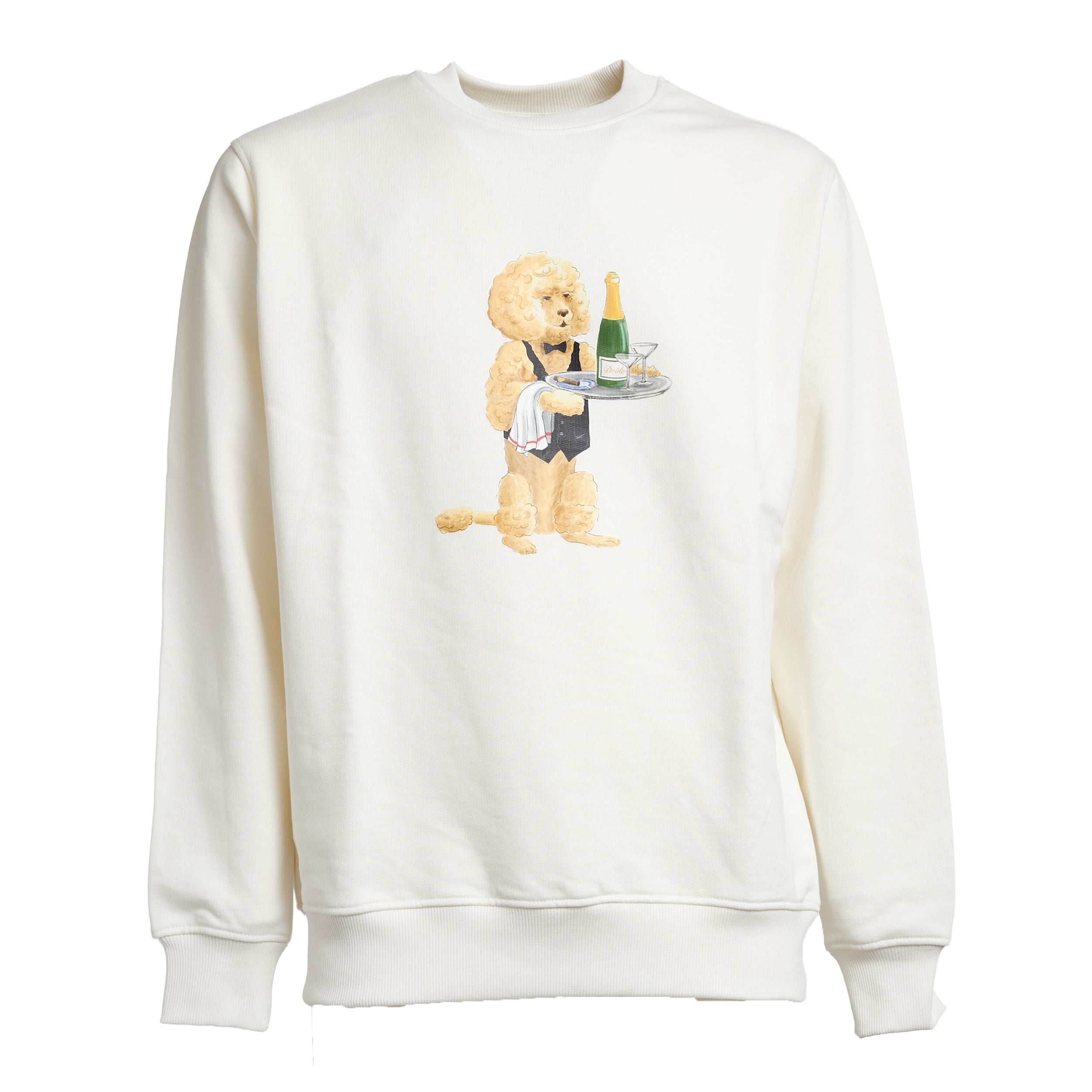 DRÔLE DE MONSIEUR Poodle Graphic Sweatshirt - Overfit Design for Men