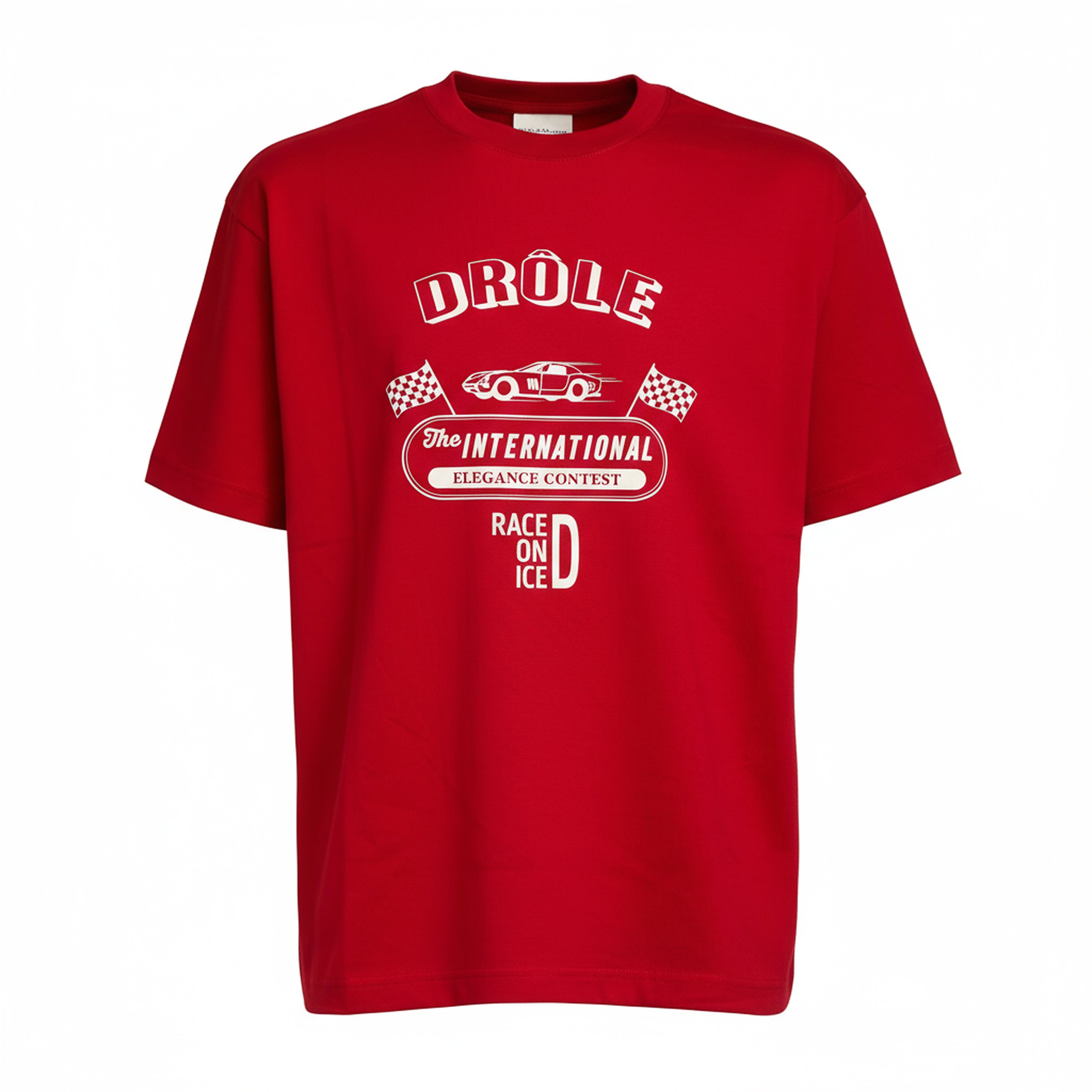 DRÔLE DE MONSIEUR Race On Ice Men's Oversized T-Shirt