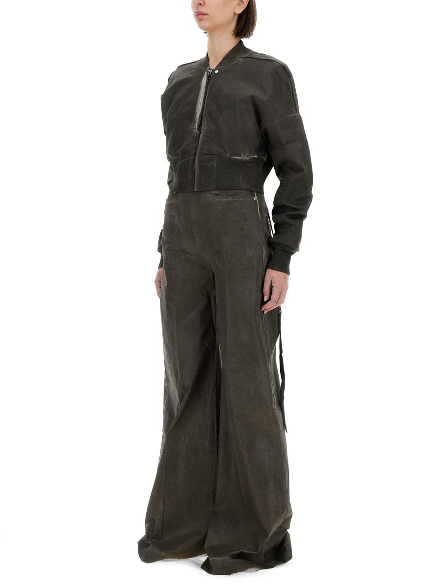 DRKSHDW Cropped Bomber Jacket - Size S