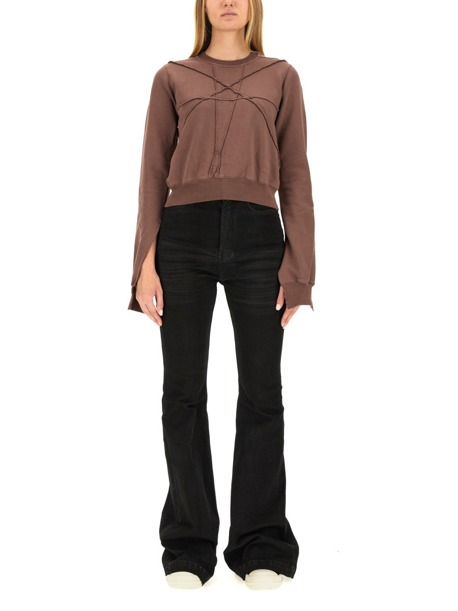 DRKSHDW Cropped Mini Sweatshirt for Women