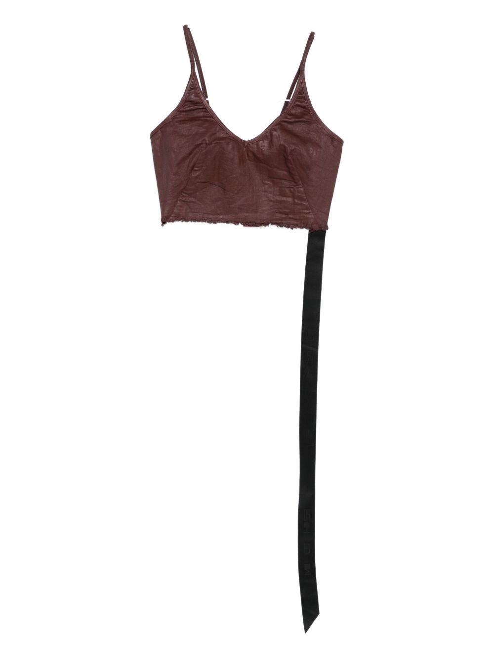 DRKSHDW Structured Scab Wax Top with Shoulder Pads